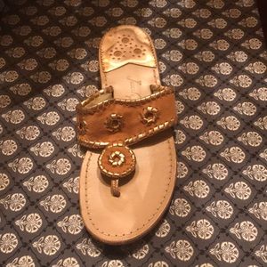 Rose Gold/Peach Jack Roger Sandals